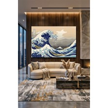Wallivo Katsushika Hokusai Kanagawa Dalgası Ukiyo-E Ando Kanvas Tablo
