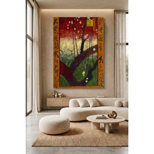 Wallivo Vincent Van Gogh Japon Bahçesinde Çiçek Açan Erik Ağacı Kanvas Tablo