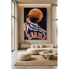 Wallivo Dennis Rodman "don't Let Others" - Kimseyi Dinleme Motivasyon Kanvas Tablo