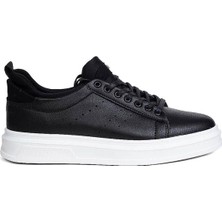 Conteyner Ipek Siyah - Beyaz Erkek Sneaker 179