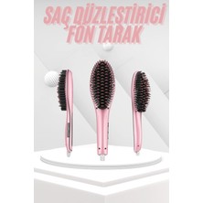 Saç Fırça Akıllı LCD Ekran Pratik Saç Düzleştirici Tarak Pratik Taşınabilir (Store-Mania-5