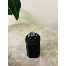 Generic 925 Ayar Gümüş Erkek Yüzük-Yüzük Ölçü No: 22