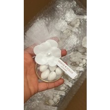 Mydesignsk G 10 Adet Süslemeli Halka Şekerleme Magnetli Nikah Nişan Söz Düğün Hediyeliği