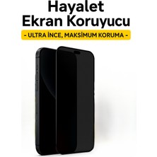 iPhone Apple 16 Pro Max Hayalet Ekran Koruyucu Esd Antistatik Tam Kaplayan Kırılmaz (Privacy)