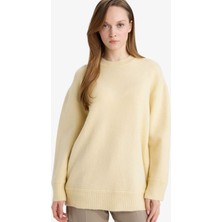 DeFacto Loose Fit Bisiklet Yaka Triko Kazak Tunik G7239AX25CW