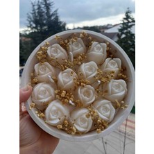 Opulent Accessories Lale Çiçekli Büyük Boy Tabak Kase Vanilya Kokulu Mum, Hediyelik Mum, Dekoratif Hediyelik Mum, Yeni Ev ve Yeni Is Hediyesi,doğum Günü Hediyesi, Öğretmenler Günü Hediyesi, Sevgililer Günü Hediyesi