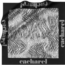 Cacharel Ipek Eşarp Twill - 8628313-913 Siyah Gri