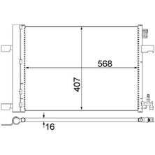 Mahle AC636000S - Klima Kondenseri Radyatörü Astra J-Zafıra C-Cruze 1.3-1.4-1.6-1.7-1.8