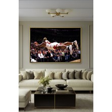 Wallivo Dennis Rodman "give Everything" Model 2 - Hırs ve Tutku Bronz Metal Çerçeveli Kanvas Tablo
