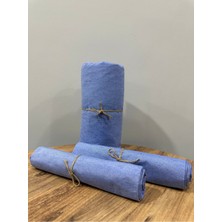 Dafne Moda Çarşaf Seti Battal Boy Mavi