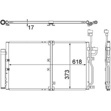 Mahle AC510000S - A/c-Kondensator Opel Antara D 06-