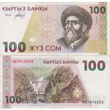Banknoting Kırgızistan 100 Som 1995 Çok Çok Temiz++