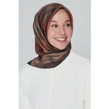 Silk Home Armine Ipek Eşarp Nostalji - 8210-03 Kahve Twill