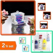 Hereveoyuncak Kulak Çubuğu Organizeri + 8 Cepli Askılı File Mutfak Banyo Düzenleyici - 2li Set Y5S3W3