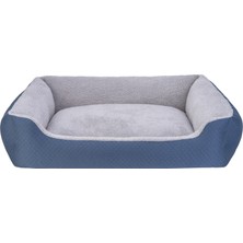 Matrixzn Pet Comfort Bro Duo  Köpek Yatağı Mi/gri Peluş Xl 105x80cm