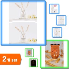 Hereveoyuncak Her Modelden 3 Adet Çubuk + Yaprak Model El Yapımı Çömlek Buhurdanlık - 2li Set Ebtfab