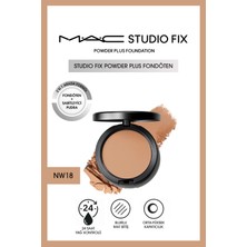 M.A.C Orta-Yüksek Kapatıcılı Sabitleyici Besleyici Fondöten-Powder Plus Fondöten - NW18