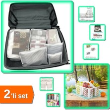 Hereveoyuncak Beyaz Buzdolabı Düzenleyici Sepet + 6 Parça Anne Bebek Hastane Çantası Düzenleyici - 2li Set Z5R7R8