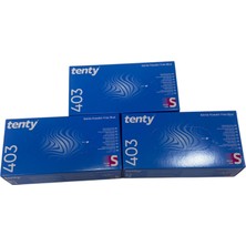 Tenty 403 Mavi Nitril Pudrasız Muayene Eldiveni S Beden 3 Adet