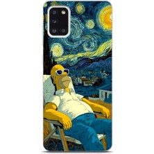 Manitoba Samsung Galaxy A31 Uyumlu Baskılı Yumuşak Silikon Şeffaf Telefon Kılıfı