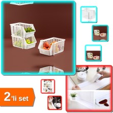 Hereveoyuncak Katlı Düzenleyici - Kat Kat Düzenleyici + Su Sızdırmaz Bant Lavabo Küvet Kenar Bandı - 2li Set V1X2W