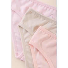 Baykar Kız Çocuk Pamuklu Renkli Baskılı Bikini Külot 3'lü Paket 5700 Renkli