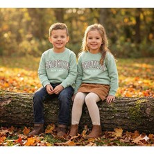 Bonbelle Yumuşak Dokulu 3 Iplik Şardonlu Erkek/kız Çocuk Brooklyn Baskılı Sweatshirt