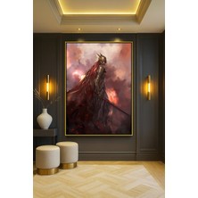 Wallivo Elden Ring Manzara ve Atmosfer - Model 2 Oyun Siyah Metal Çerçeveli Kanvas Tablo