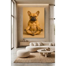 Wallivo Yoga Yapan Köpek Model 2 Kanvas Tablo