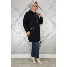 Pys Giyim Kadın Fermuar Detaylı Tesettür Tunik