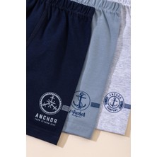 Baykar Erkek Çocuk Pamuklu Baskılı Rahat Kesim Likralı Boxer 3'lü Paket 3912 Renkli