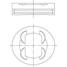Mahle 011PI00110000 - Piston Segman Std Astra J-Corsa D-E Merıva B-Adam-Aveo 1.4 16V A/B14XER-XEL-XFL-XEJ 73.40MM
