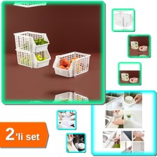 Hereveoyuncak Katlı Düzenleyici - Kat Kat Düzenleyici + Su Sızdırmaz Bant Lavabo Kenar Bandı 3.2m - 2li Set Y3J3H5