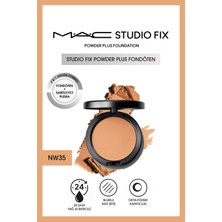 M.A.C Orta-Yüksek Kapatıcılı Sabitleyici Besleyici Fondöten-Powder Plus Fondöten - NW35