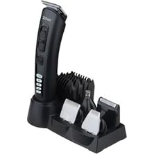 "zilan ZLN8658 10'lu 1 Arada Profesyonel Saç ve Sakal Tıraş Makinesi | Uranus – Hızlı Şarj, LED Ekran, Ayarlanabilir 3-12 mm Tarak Aparatları "