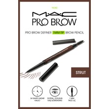 M.A.C 24 Saat Suya Dayanıklı Doğal Görünüm M·a·c Pro Brow Definer Kaş Kalemi Strut