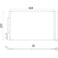 Mahle AC955000S - Klima Radyatörü Kondenser Opel Insıgnıa B 17