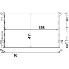 Mahle AC294000S - A/c-Kondensator Opel Sıgnum / Vectra C