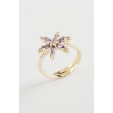 Marsilyan Lotus Zirkon Taşlı Yüzük