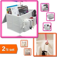 Hereveoyuncak Araç Bagaj Düzenleyici Bölmeli + 8 Cepli Beşik Düzenleyici Askılı File Organizer - 2li Set D8C6Y6