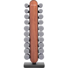 Rane Ahşap Görünümlü Dambıl Standı Şık Tasarım