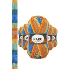 Marsilyan 5 Adet Vega Stripe Premium Akrilik El Örgü Ipi Yünü No: 82421