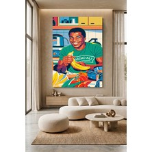 Wallivo Muhammed Ali Pop Art Temalı Kanvas Tablo
