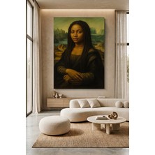 Wallivo Latina Mona Lisa - Modern Yorumlu Klasik Portre Kanvas Tablo