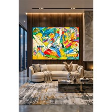 Wallivo Wassily Kandinsky Tufan (The Flood) Dışavurumcu Soyut Sanat Kanvas Tablo