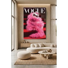 Wallivo Gözlüklü Kedi Vogue Kapağı - Komik ve Şık Evcil Hayvan Kanvas Tablo