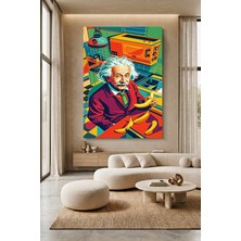 Wallivo Einstein Pop Art Temalı Kanvas Tablo
