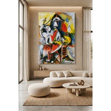 Wallivo Pablo Picasso Müzik ve Figürler Ekspresif Kompozisyon Kanvas Tablo