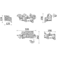 Mahle CE43000P - Egr Soğutucu Kütüğü Komple P301-P208-P2008-P3008-P5008-PARTNER-BERLINGO-JUMPY-C3-C4-C-ELYSEE 1.5 Bluehdı Dv5 Tourneo-Focus Iv 17 Courıer 17 Kuga Iıı 19 1.5 Ecoblue