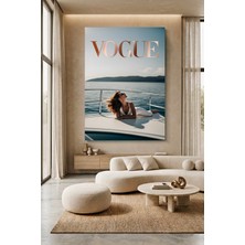 Wallivo Vogue Güzellik - Güneş Işığı ve Model Temalı Sanat Kanvas Tablo